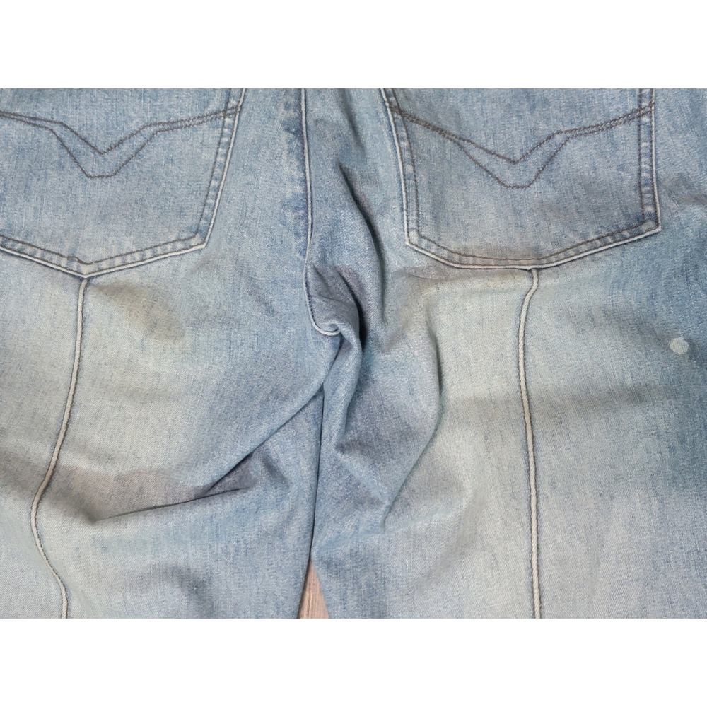 Vtg HarleyDavidson Womens Denim Jeans Size 33 Light Wash Bootcut Embroidered Y2K - Picture 13 of 15